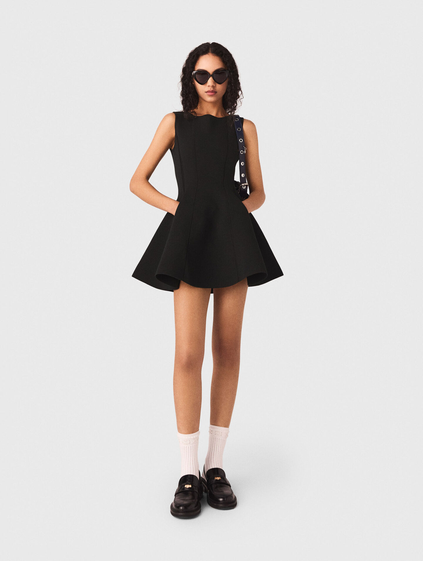 Skater dress with jewelled bows